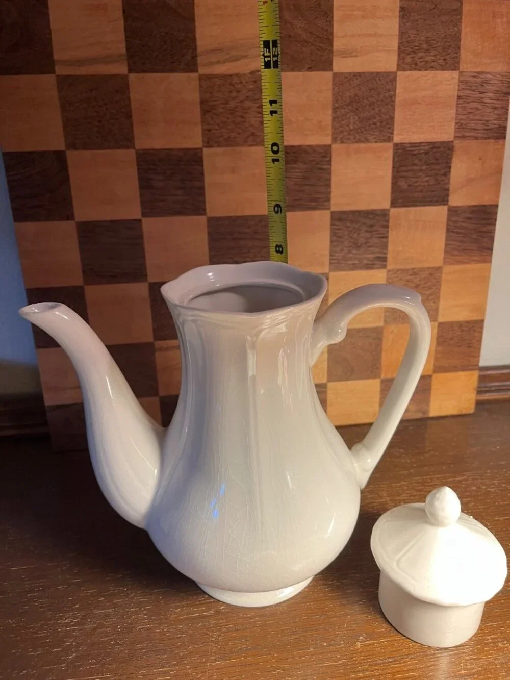 Federalist Ironstone Teapot A1168, crazing